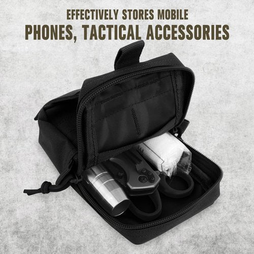 ZZY Tactical Molle EDC Pouch,Cellphone Pouch Holder Waist Bags Small Utility Pouch Belt Bags, Tactical Molle Pouch Military Waist Bag for Outdoor Sports, Travel, Hunting, and Fishing