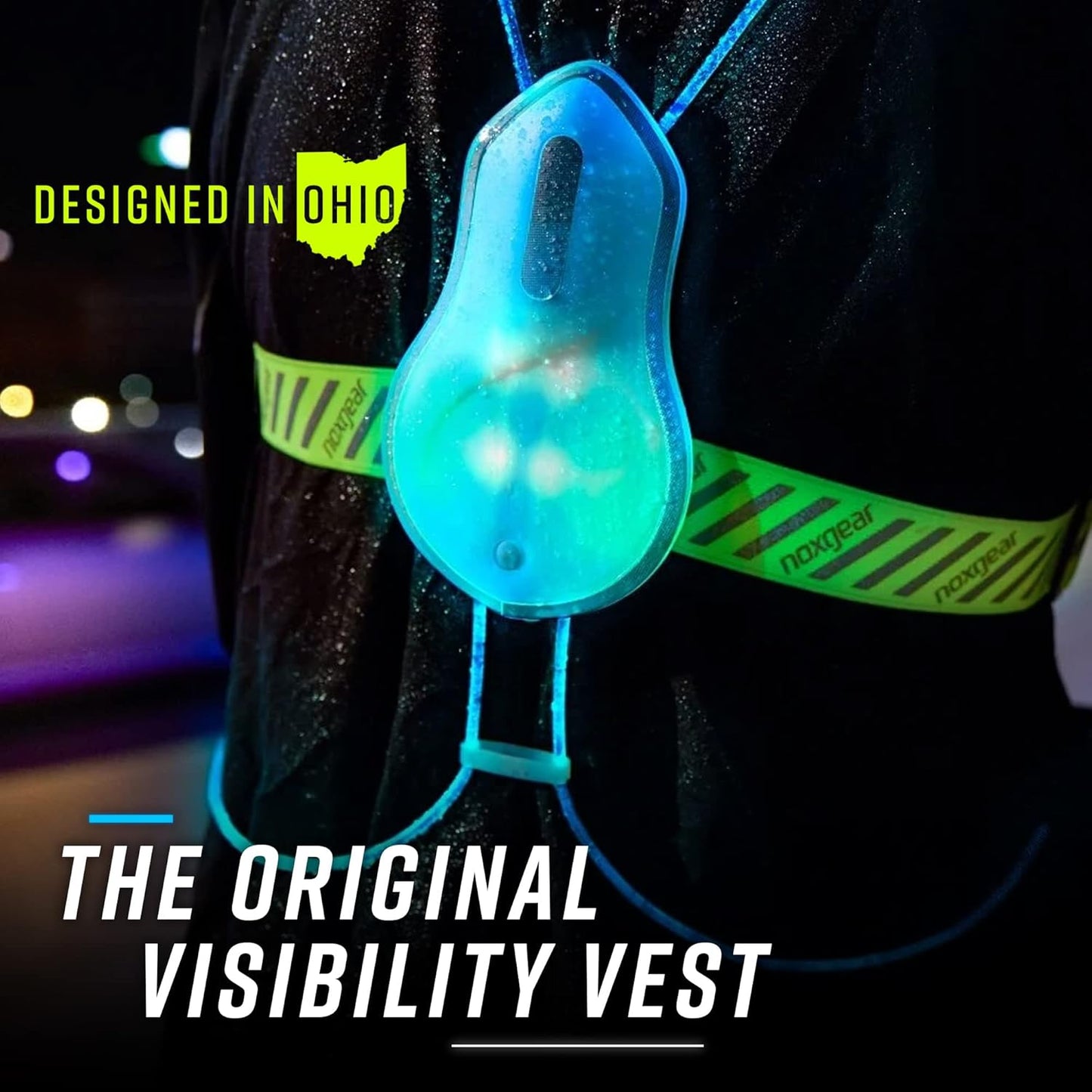 Tracer2 Reflective Running & Cycling Vest - Multicolor Illuminated, Rechargeable, Waterproof