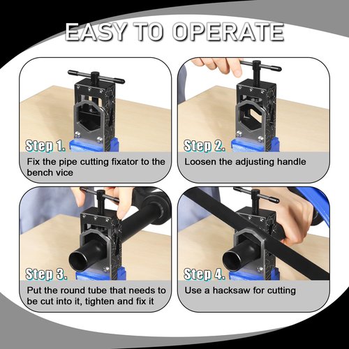 BUCKLOS Bicycle Saw Guide Fit Road Mountain Bike Fork Steerer Handlebar Seat Post, Cycling Repair Parts Bicycle Saw Guide for Carbon Fiber Aluminium Alloy Tubes Cutting Adjustable