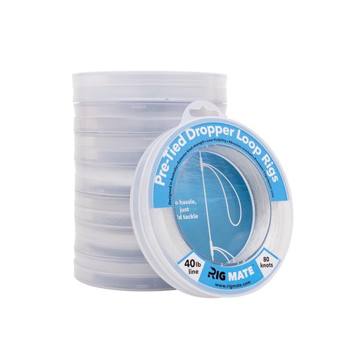 6 lb Pre-Tied Dropper Loop Rigs. Fishing Line Spool. Loops 18 Inches Apart with 5.5 Inch Loop Size. Perfect for Saltwater & Freshwater Fishing. Perfect for Snapper & Other Bottom Feeding Fish.