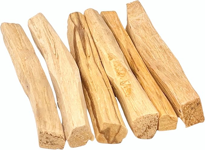 Palo Santo Sticks - High Resin Smudging 6-Pack, Sustainably Harvested from Ecuador, 100% Natural, Resealable Pouch