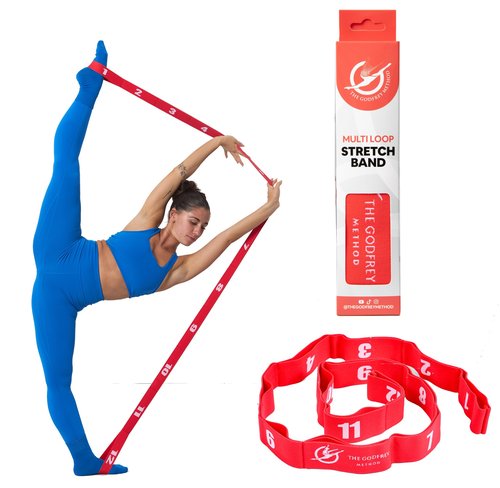 Multi Loop Stretch Band -The Godfrey Method, Red