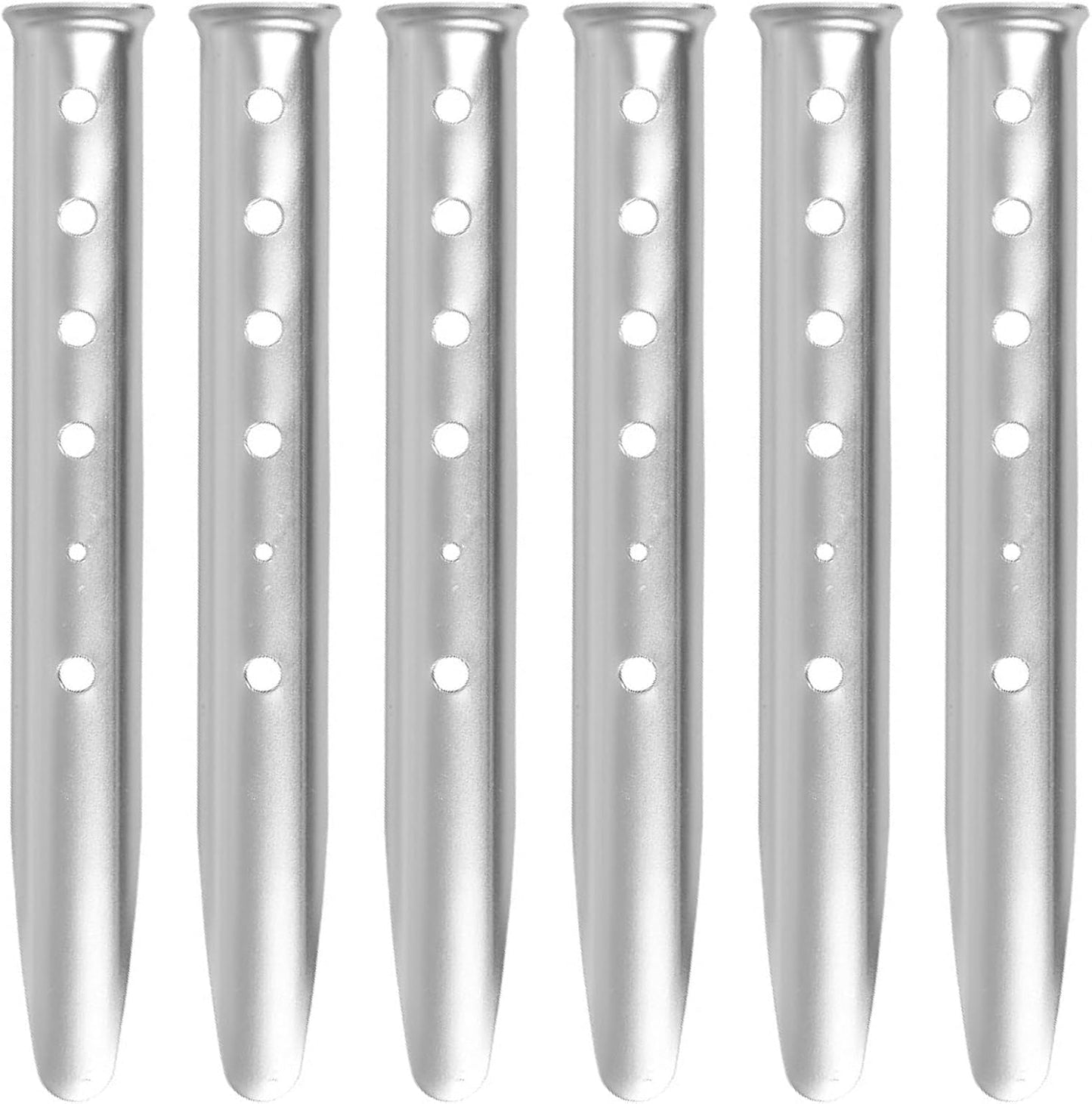 TRIWONDER Tent Stakes Pegs for Snow Sand Beach Canopy Heavy Duty Ground Anchor Stakes Tent Nail Aluminum U-Shaped Camping Hiking Backpacking 6Pcs