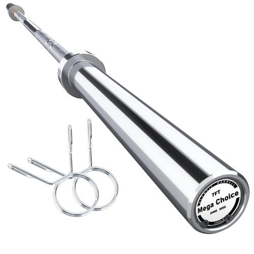 7FT Olympic Barbell, 1500lbs Capacity Weight Bar For Weightlifting and Powerlifting 45lb, Weight Bar Fit 2” Standard Weights