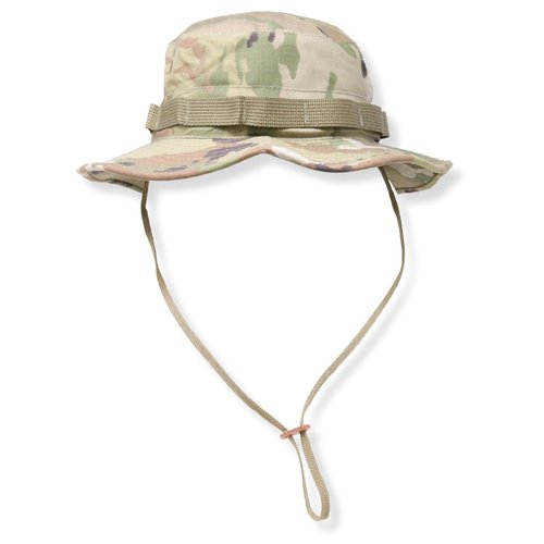 US Military Surplus GI Water Repellant Boonie Hat, Made in USA (OCP Scorpion, 7 1/2)