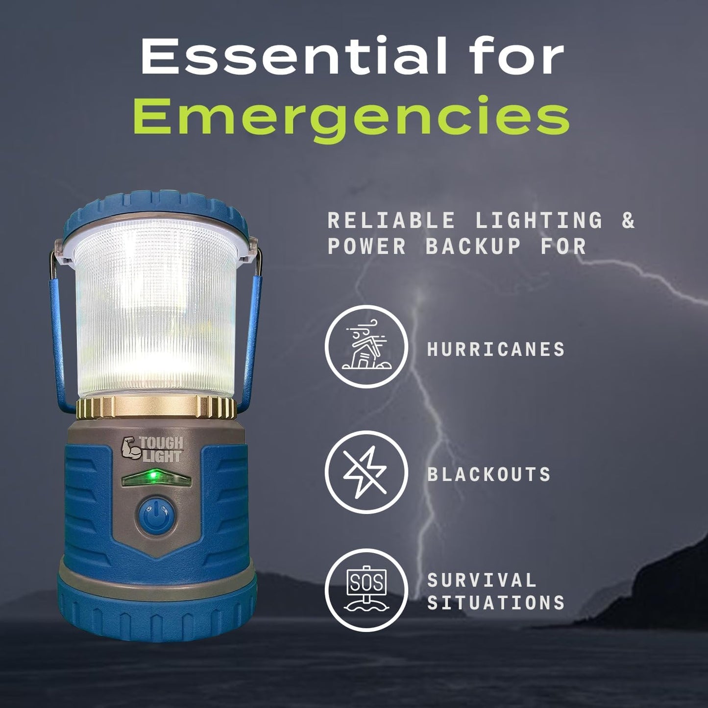 USB Rechargeable Camping Lantern, 400 Lumens LED Lantern, Hanging Tent Lamp, 6000mAh Power Bank, 200 Hour, 6 Modes, for Outdoors & Emergency