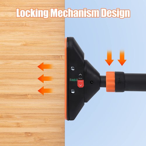 Hipicute Pull Up Bar for Doorway, Strength Training Pull-up Bars,No Screws Required, Max Load 440 LBS Chin Up Bar With Level Meter and Adjustable Width for Home Gym Upper Body Workout,Orange and Black