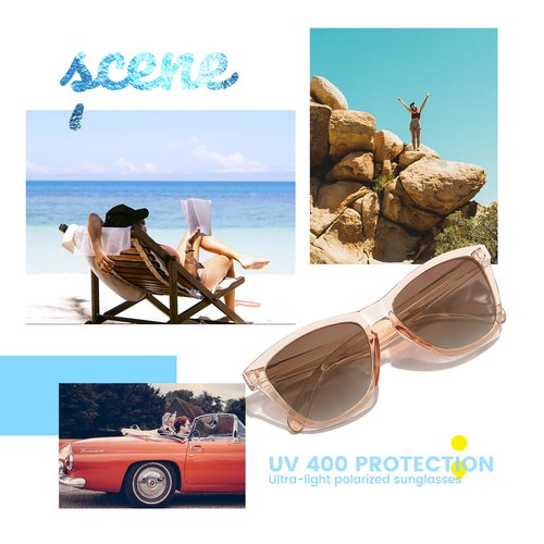 ELITERA Sunglasses Men/Women Polarized Sunglasses for Mens Womens Retro Mirror Lens for Driving Fishing UV400 Protection