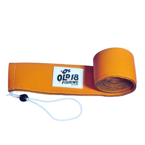 OLD18 Neoprene Fishing Rod Sleeve - Protective Rod Sock for Fishing Poles 6'-8' - Hook-Resistant Fishing Rod Case for Storage & Transport - Helps Keep Rods Afloat