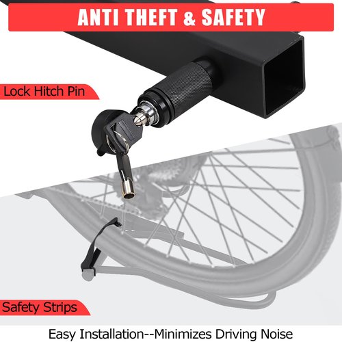 E Bike Racks for Tow Hitch 2 Bike,Heavy Duty Car Bike Racks for 2 Inch Receiver,Bike Carrier for Car SUV RV Truck,Foldable Bicycle Carrier Platform,Bicycle Transportation,180 lbs Capacity