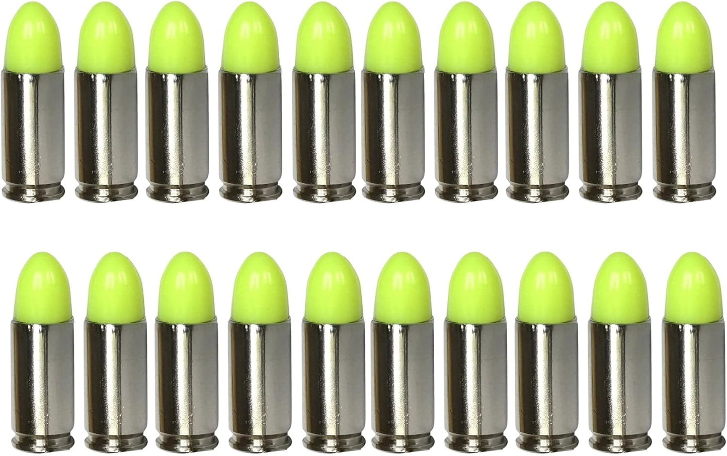 ST Action Pro 9mm Snap Caps – Yellow Safety Trainer Dummy Rounds, Reusable Dry Fire Training Ammunition (20-Pack) for Gun Owners