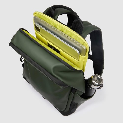 PIQUADRO Corner Backpack in Fabric for PC14'' 2 Compartments, blue, 32.0 X 40.0 X 16.0 (cm)