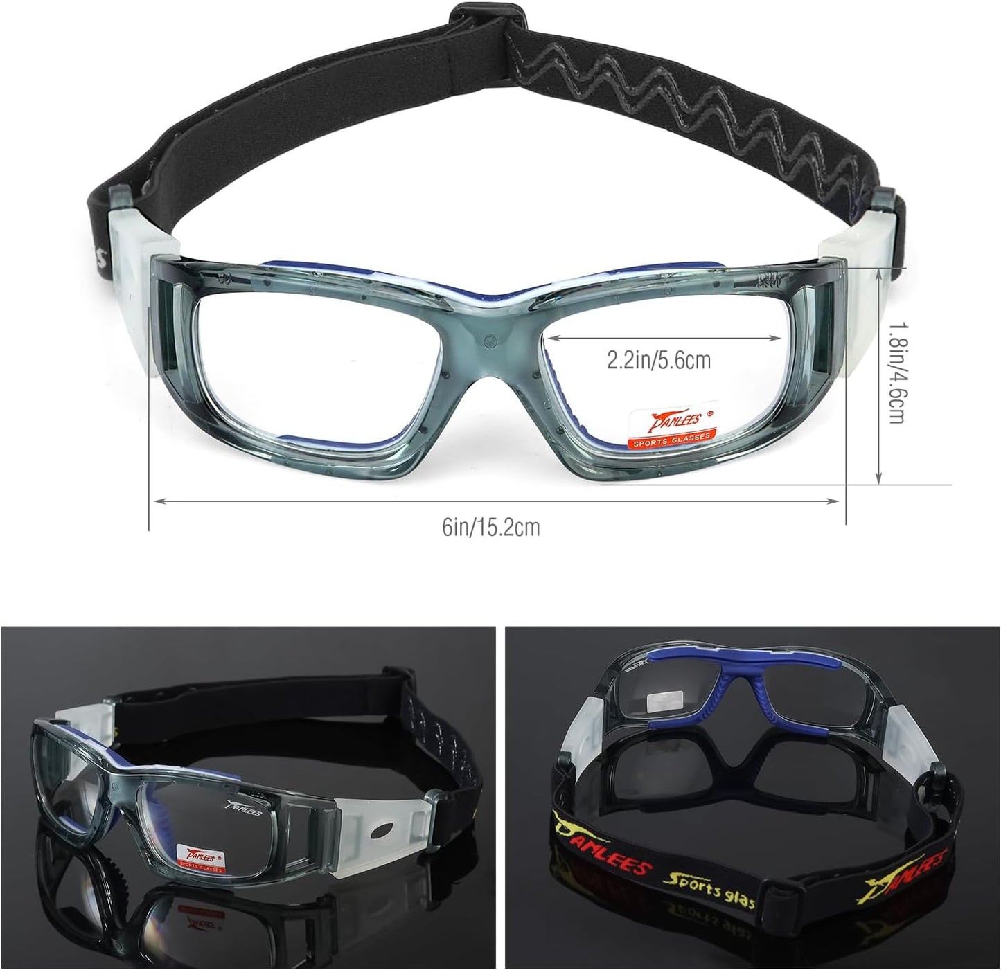 PELLOR Sports Goggles Eyewear Safety Protective Glasses for Soccer Basketball Motorcycle Outdoor Sports
