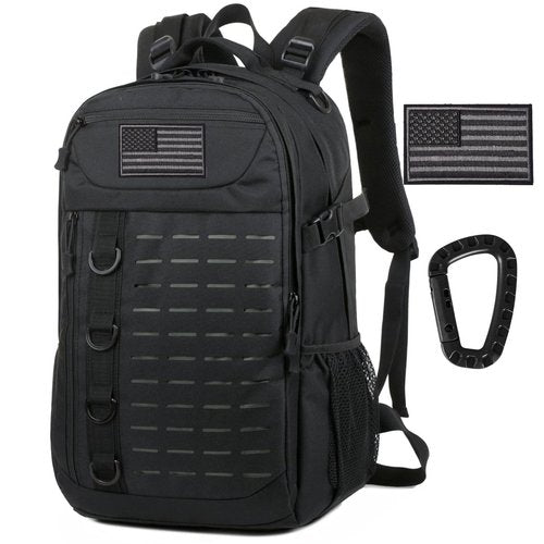 Ydmpro Tactical Backpack, 30L Military Daypack Molle Army 3 Day Assault (Black)