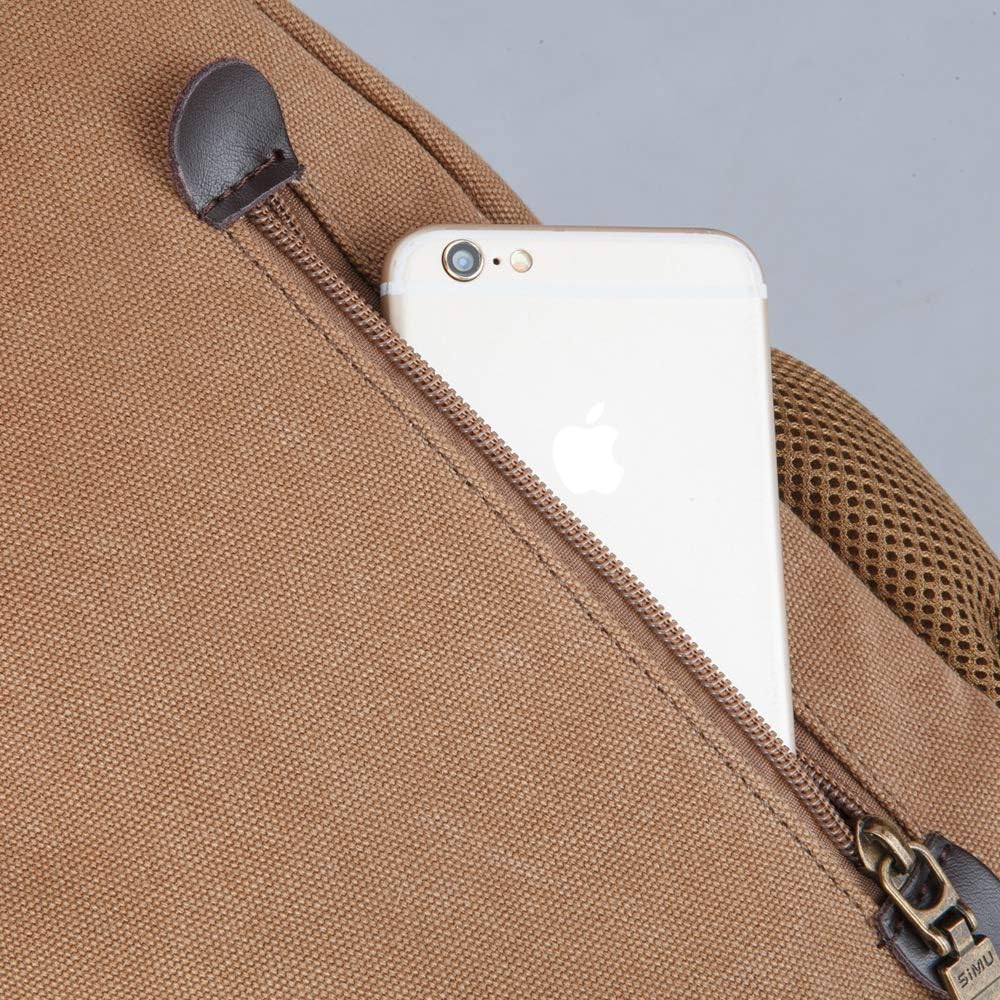 Sling Bag Pack Canvas Shoulder Sling Backpack Small Crossbody Chest Bag for ipad mini
