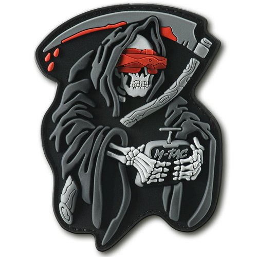 M-Tac Morale Patches 3D PVC - Tactical Patches for Vest, Backpacks, Hats Us Army Skull Patch -Tactical Patch Military Hook Fasteners FPV Operator (Black)