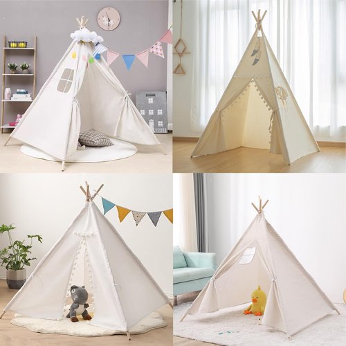 GJD Teepee Tent Stabilizer Pole Fixator Anti-Collapse Kit, Natural Pine Wood Stabilizer for Teepee Tent Indoor Outdoor Adults Teenagers Teepee Tent (2 PCS)