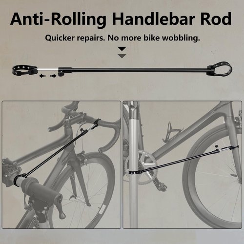 Urban Deco Bike Repair Stand Premium Aluminum Bike Stand for Maintenance, 68lbs Capacity, Height-Adjustable, 360° Rotatable Clamp, Tool Tray Included