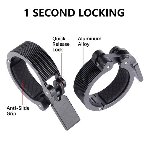 ThreeLeaves Aluminum Olympic Barbell Clamps 2 Inch, Heavy Duty Barbell Collars, Quick Release Weight Clips, Secure Bar Locks for Professional Weightlifting & Gym Training.
