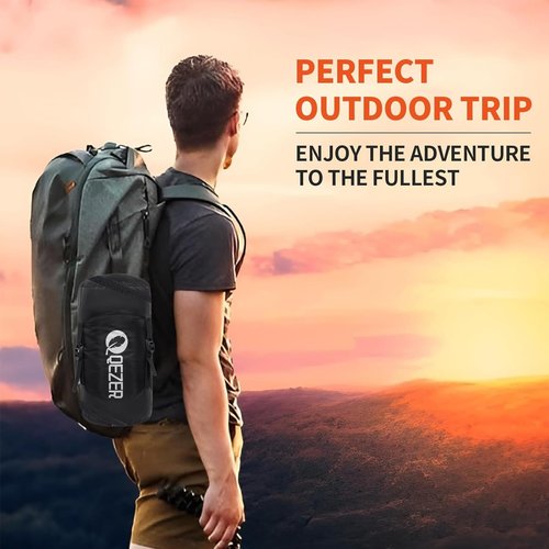 QEZER Down Sleeping Bag for Adults 600 Fill Power Cold Weather Ultralight Sleeping Bag with Compression Sack for Backpacking, Camping, Hiking