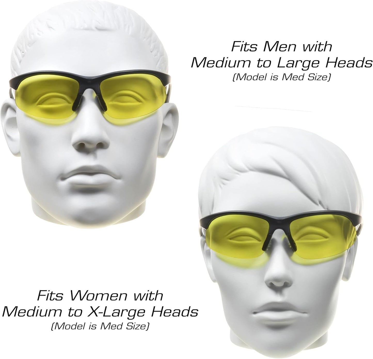 proSPORT BIFOCAL Sunglasses Readers Tinted Mens Womens High Definition Amber Yellow Smoke +1.50 +1.75 +2.00 +2.25 +2.50