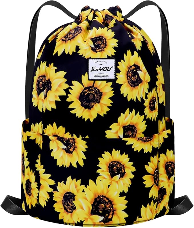 XEYOU Drawstring Sports Backpack Lightweight Gym Yoga Sackpack Shoulder Rucksack Casual Outdoor Daypack for Women and Men