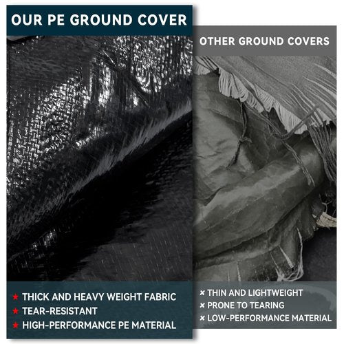 Clostnature Tent Footprint for Camping - Waterproof Camping Tarp, Heavy Duty Ground Sheet, Lightweight Tent Tarp with Carry Bag, Multipurpose Outdoor Floor Mat for Hiking, Backpacking, Hammock, Picnic