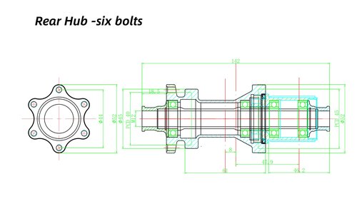 rningo Road Bike Hubs Straight Pull 24 Holes Ultralight Road Bike Disc Brake Hubset, Support Quick Release/Thru Alxe Convert HG Freehub for 8/9/10/11/12 Speed (Six Bolts)