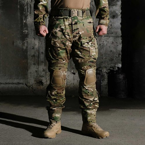 G3 Combat Pants,Military Tactical Pants,Outdoor Hunting Paintball Game Training Pants with Knee Pads (40) Multicam