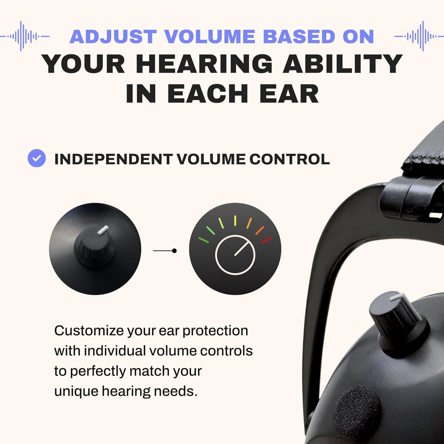 Pro Ears Gold II 26 Ear Muffs, NRR 26, Military Grade Hearing Protection w/DLSC Compression, Gel Ear Seals & Auto Shut Off