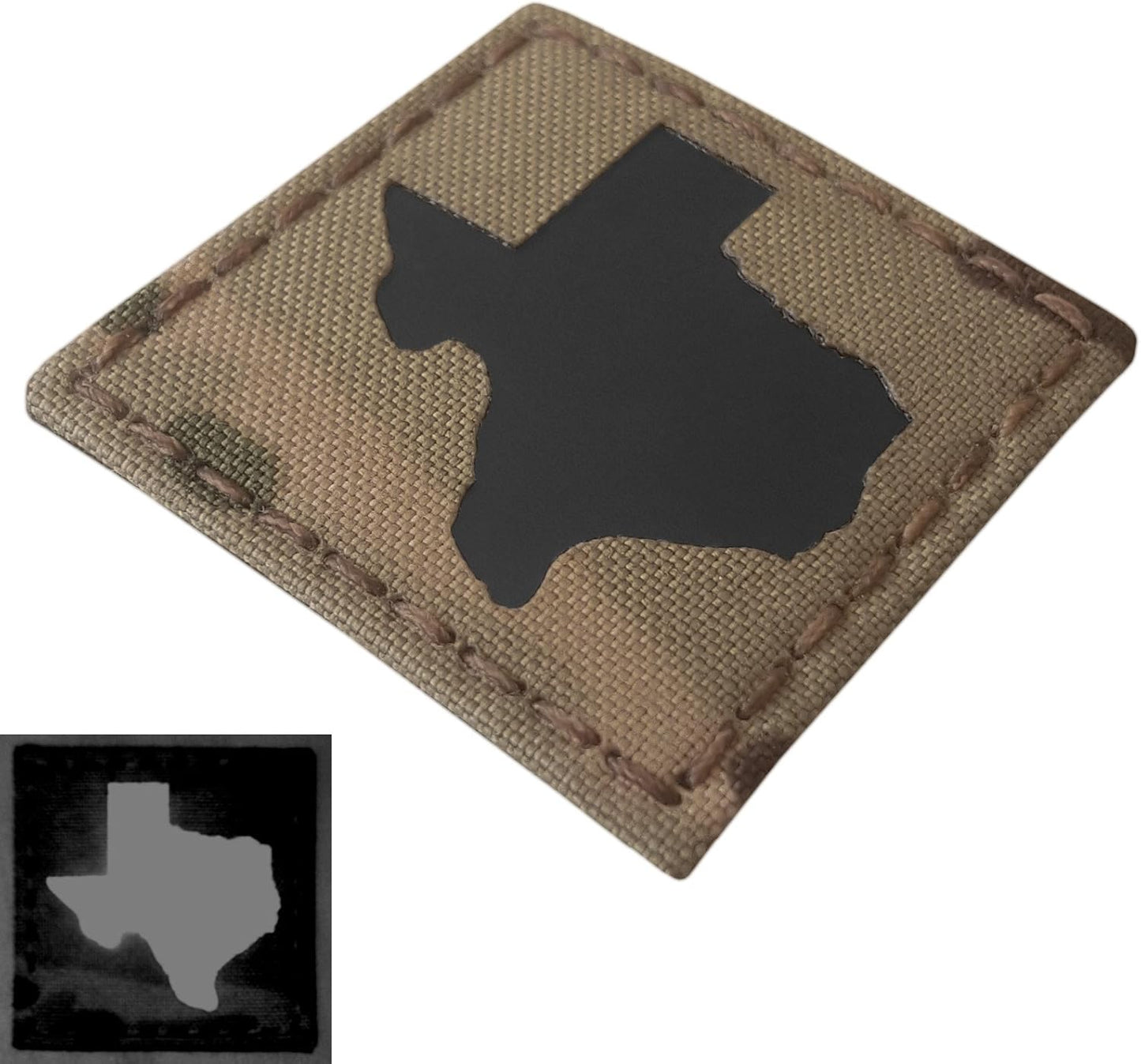 Texas Infrared IR 2x2 Lone Star Tactical Morale Hook Patch (Multicam)