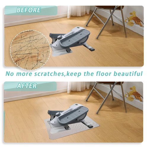Double-Sided Non-Slip Mat for Elliptical Machines – Suitable for Under Desk Pedal Exercisers, Foot & Leg Machines, with Enhanced Stability & Floor Protection
