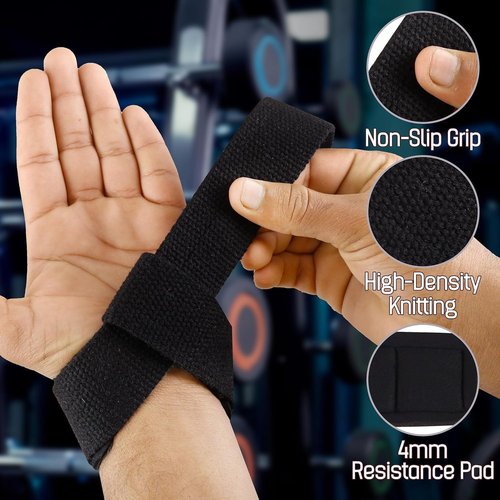Heavy Duty Wrist Straps For Weightlifting ProfessionalGym Wrist Strapss For Men and Women Gym Wrist wraps for deadlifting (PAIR) Lifting Wrist Straps For workout