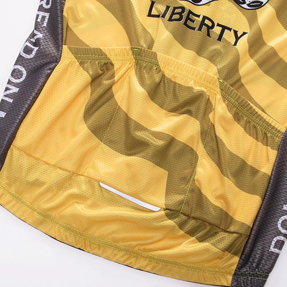 Weimostar Men's USA Cycling Jersey Short Sleeve Biking Shirts Breathable with Pockets