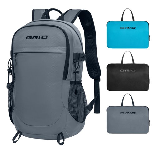 40L Lightweight Hiking Backpack for Men and Women, Packable Backpack for Travel Outdoor Sports Camping (grey)