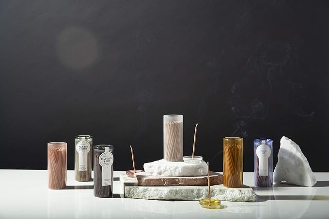 Paddywax Candles Haze Collection Incense Sticks in Glass Jar, 100-Piece, Fresh Air