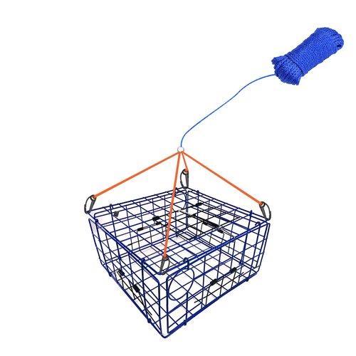 A1FISHER Poly Crab Line Floating for Crab Trap 1/4 in Dia x 100 FT, Polyethylene, Blue Twisted Crabbing Rope 1Pack