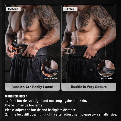 Lever Lifting Belt for Man and Women, Weightlifting with Adjustable Heavy Duty Buckle, Professional Weight Lifting Belt