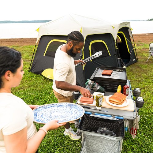 CORE Lantern Holder | Fits The CORE 4 Foot Outdoor FlexRail Camp & Cook Table | Portable for Beach, Picnic, Backyards, BBQ, Tailgate, Patio, and Party