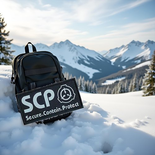 Black SCP Foundation Special Containment Procedures Foundation Logo Military Hook Loop Tactics Morale Luminous Patch, Tactical Bag Accessories, Tactical Bags and Packs, Tactical and Personal Defense
