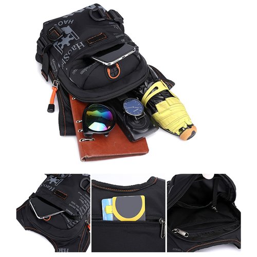 Drop Leg Bag, Motorcycle Leg Bag Portable Waterproof Nylon Waist Pack Outdoor Cycling Cross Chest Bag