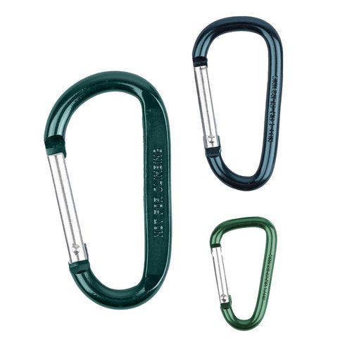 Coghlan's Multi-Pack Carabiners - 5-Pack Aluminum Clip Hooks (2 x 4mm, 2 x 6mm, 1 x 8mm) for Camping, Hiking, and Outdoor Gear - Lightweight & Durable Carabiners for Keychains, Backpacks, and Tools
