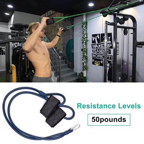 BUXIMN Resistance Bands for Baseball Pitchers,Improve Arm Strength & Pitching Training, Exercise Bands for Baseball Training, Arm Strength Exercise (Blue, 50lbs)