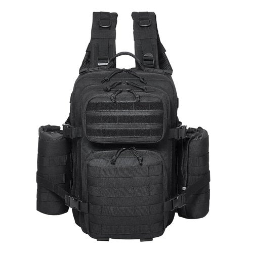 VEVOR Tactical Pack, 25L Military Tactical Pack with Molle Design & 3 Compartments & Bottle Holder, Army Assault Pack Bag for Men and Women, Range Gear Pack for Outdoor Adventure, Hiking, Hunting