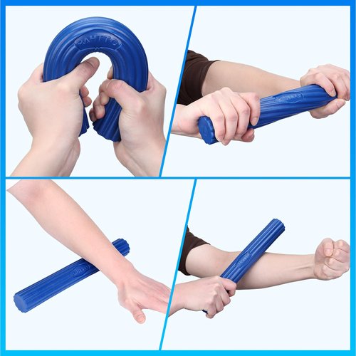 lexible Resistance Bar for Physical Therapy, Resistance Exercise Twisting Bar for Tennis Elbow, Tendonitis Pain Relief & Grip Strength Improve, Red- Light 10 LBS
