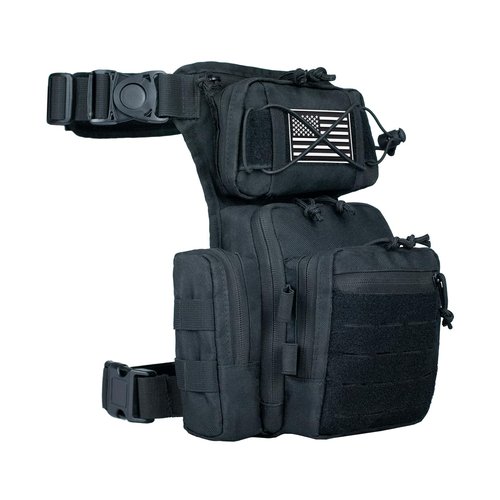 RooPoke Drop Leg Bag For Men Women Military Tactical Leg Pouch Motorcycle Scratch-resistant Tool Work Thigh Pouch Outdoor Activities Molle Pack For Metal Detecting Fishing Leg Bags