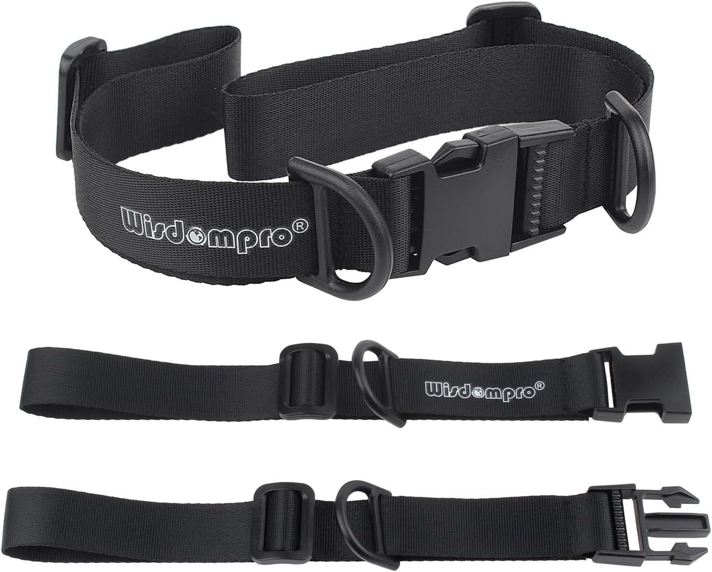 Wisdompro Backpack Chest Straps 2 Pack, Heavy Duty Adjustable Backpack Sternum Strap Chest Belt with Quick Release Buckle for Hiking and Jogging - with Slide Lock