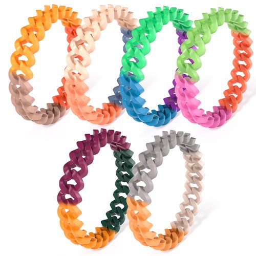 BuggyBands 6 Pack Rainbow Mosquito Repellent Bracelets for Adults and Kids, DEET-Free Insect & Bug Repellent Bands, Individually Wrapped Repellent Wristbands for Outdoor Camping Traveling