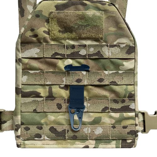 Tactical Molle Clip Battle Belt Clip for Tactical Backpack Vest Belt Gloves, T-Mount Hanging Carabiner Molle Webbing Belt Clip Molle Key Holder Tactical Bag/Battle Belt Accessories (Black)