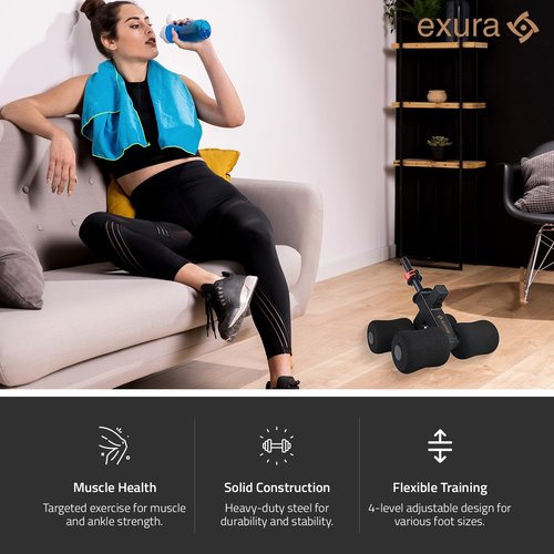Exura Tib Bar Adjustable Fits Both 2 And 1 Inch Plates, Premium Quality Tibialis Trainer, Calf Raise, Tibialis Bar, Ben Atg Equipment, Atg Tib, Tibialis Raise, Calf Trainer